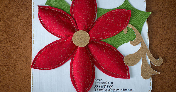 Poinsettia Card made with the Brother Scan N Cut
