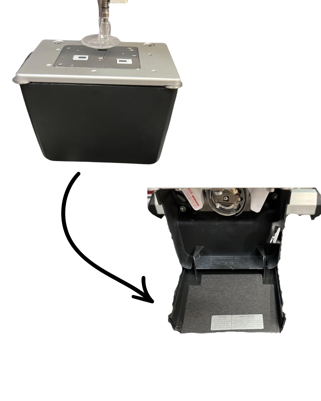 Bernina Hook Door Hinged Cover for Bobbin Q16-20-24