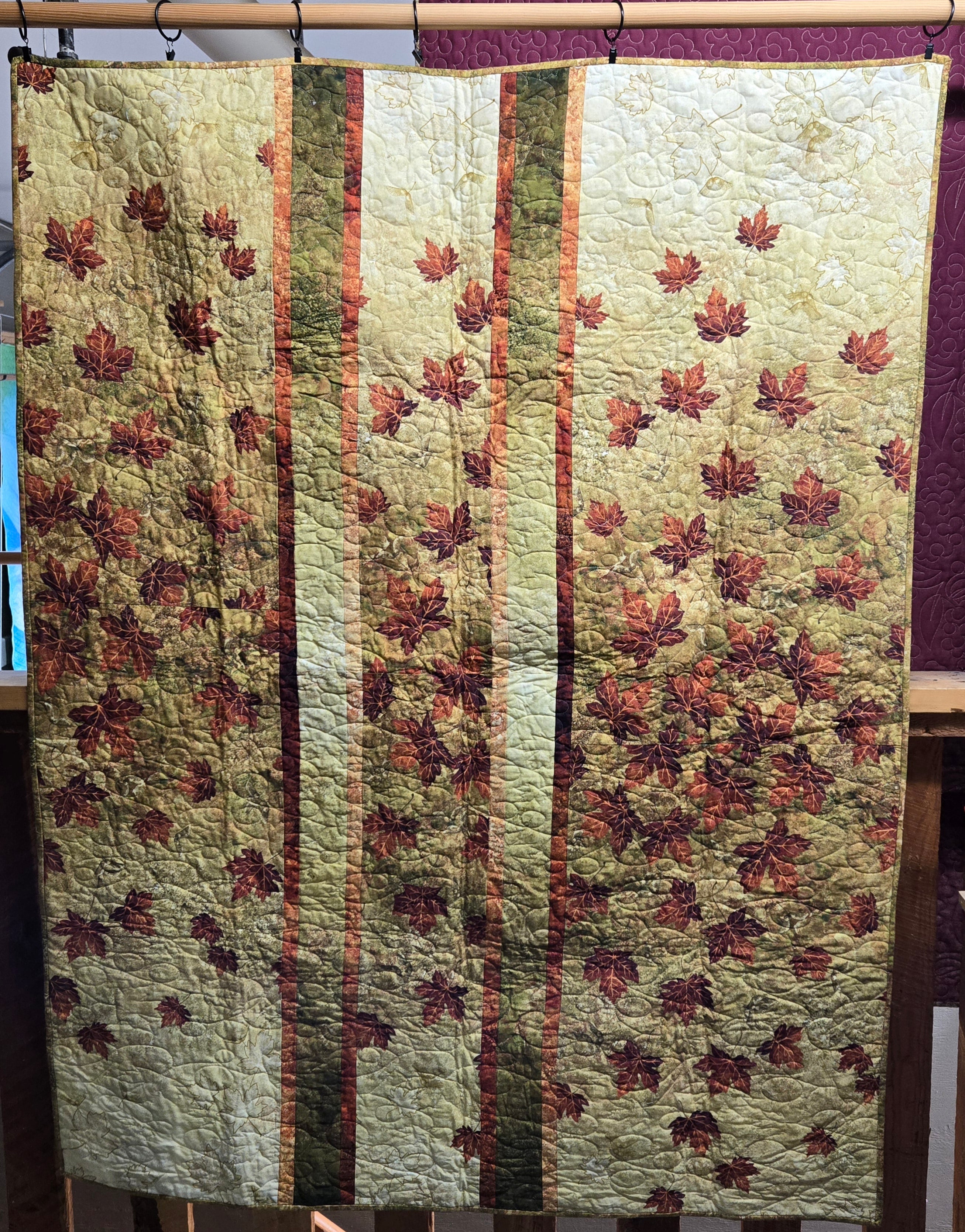 Store Sample- Twin Quilt- Maple Leaves