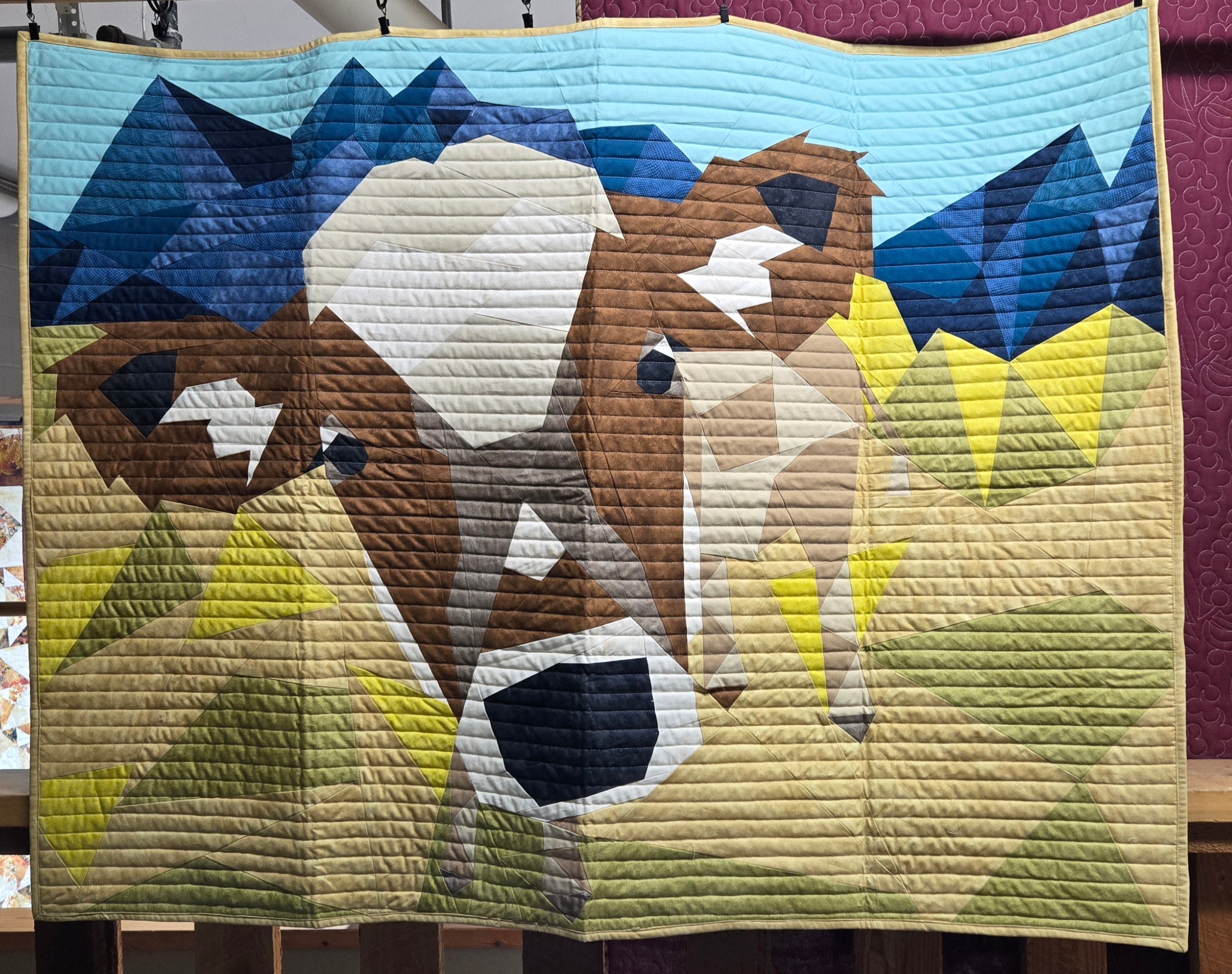 Store Sample- Baby Quilt- Cow Abstractions