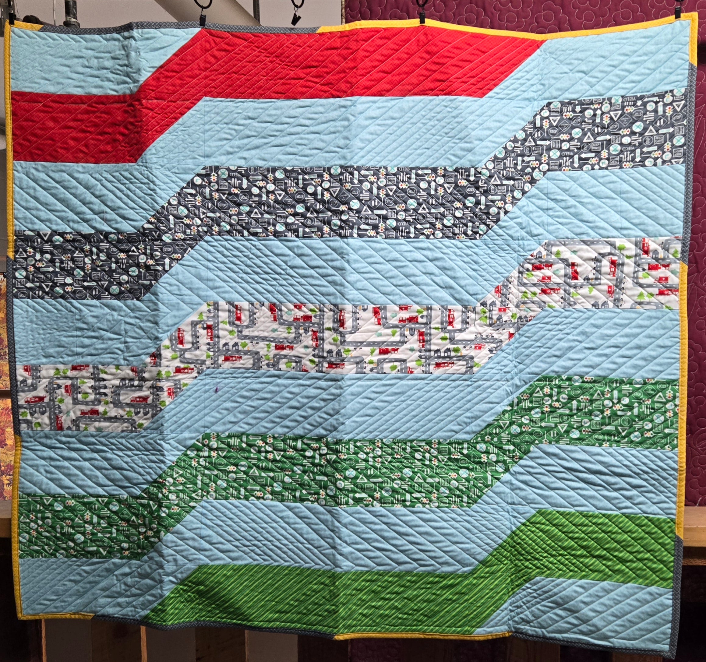 Store Sample- Baby Quilt- Transport