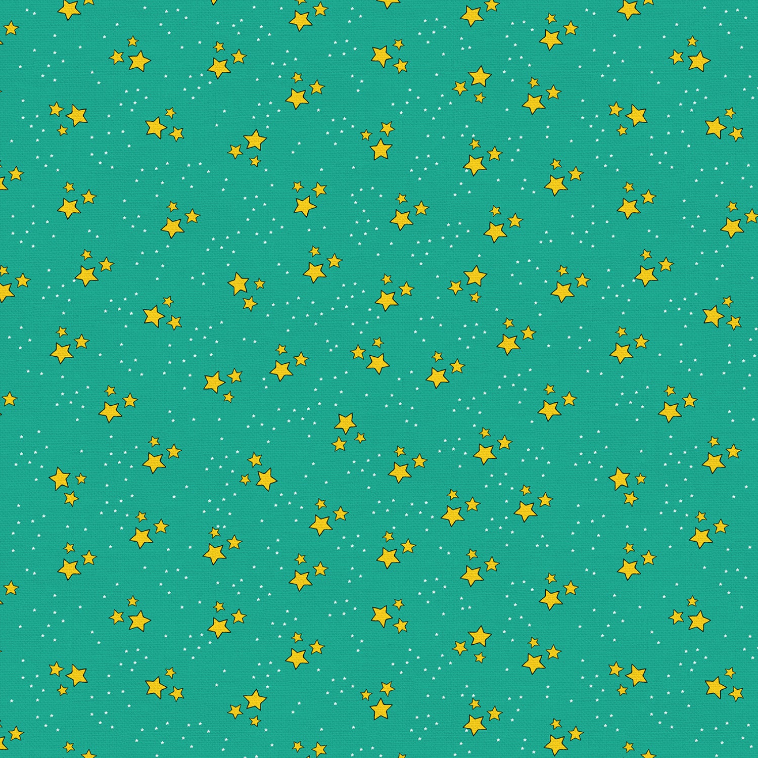 A Royal Fairytale - Stars - Mint by Paintbrush Studio Fabric