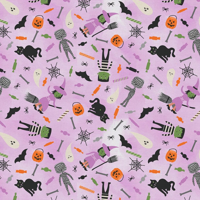 Tricks & Treats - Costume Party Purple by Paintbrush Studio