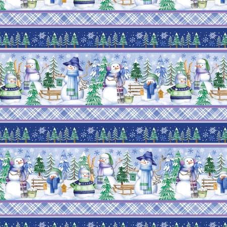 Snowflake Wishes - Nicole DeCamp - Border Stripe - 15188-99