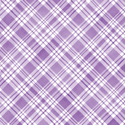 Snowflake Wishes - Nicole DeCamp - Plaid Wishes Violet - 15194-66