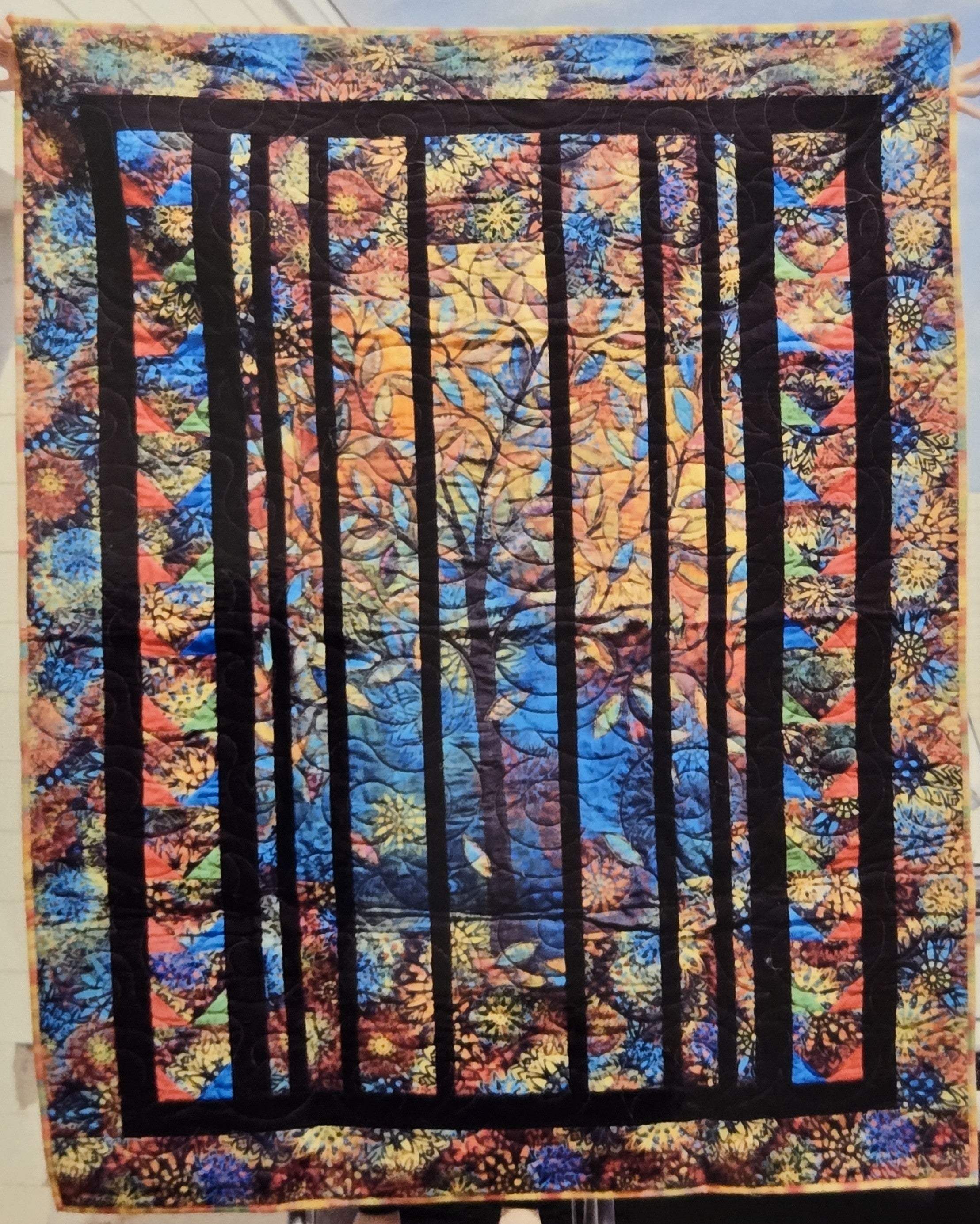 Store Sample- Lap Quilt- Tree Panel