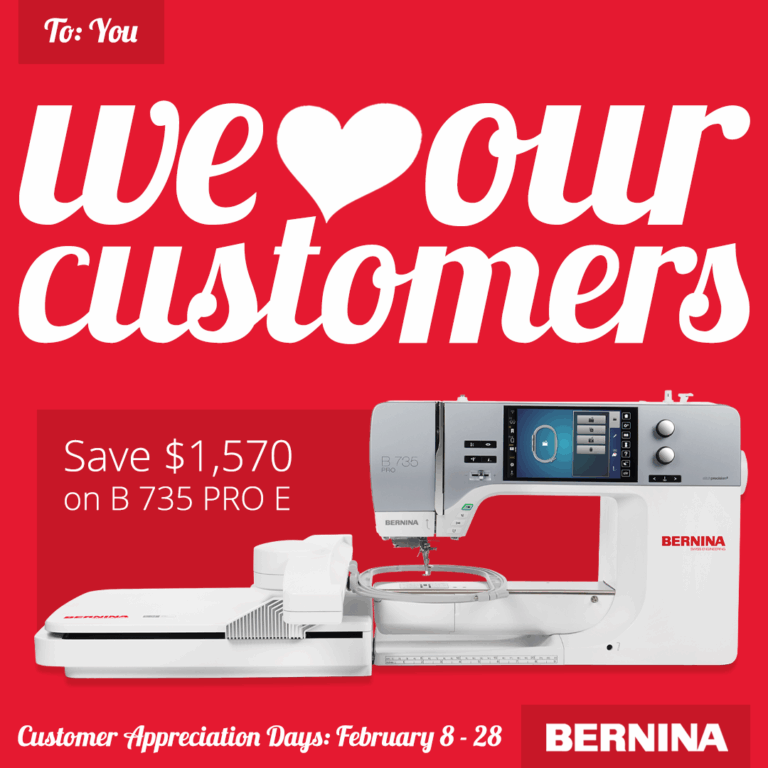 Bernina B735 PRO Sewing/Embroidery Machine