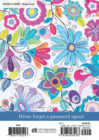 Floral Password Keeper Book/Organizer