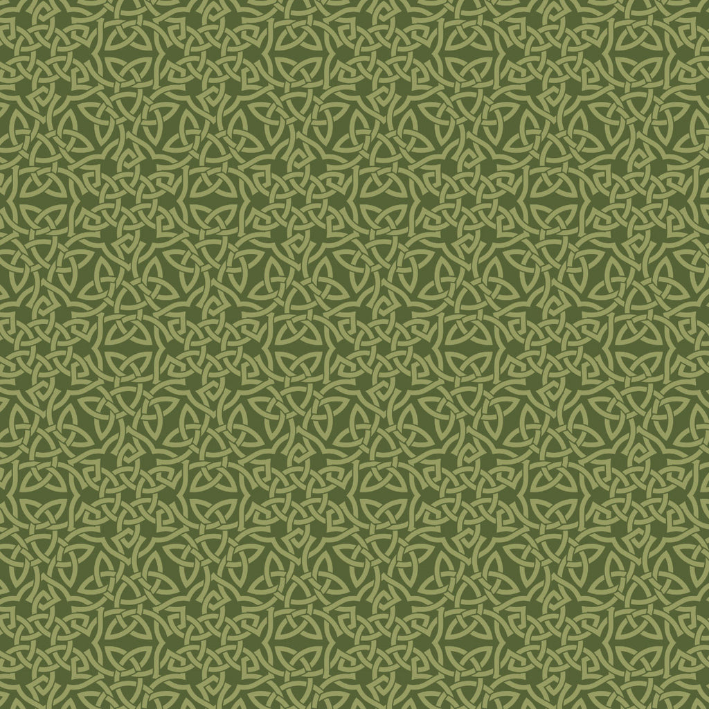 Celeste - Camelot Fabrics - Celtic Knots - Green