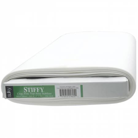 Sulky Stiffy Firm Tear-Away Stabilizer White By the Bolt