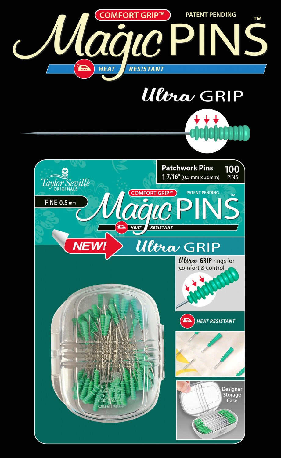 Magic Pins - Ultra Grip Patchwork - Fine