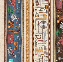 QT Fabrics A Little Handy - Tool Border Stpripe