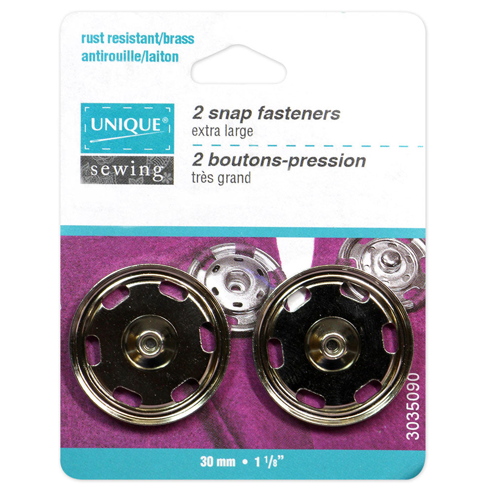 Snap Fasteners - size 30mm ( 1 1⁄8″) - 2 sets