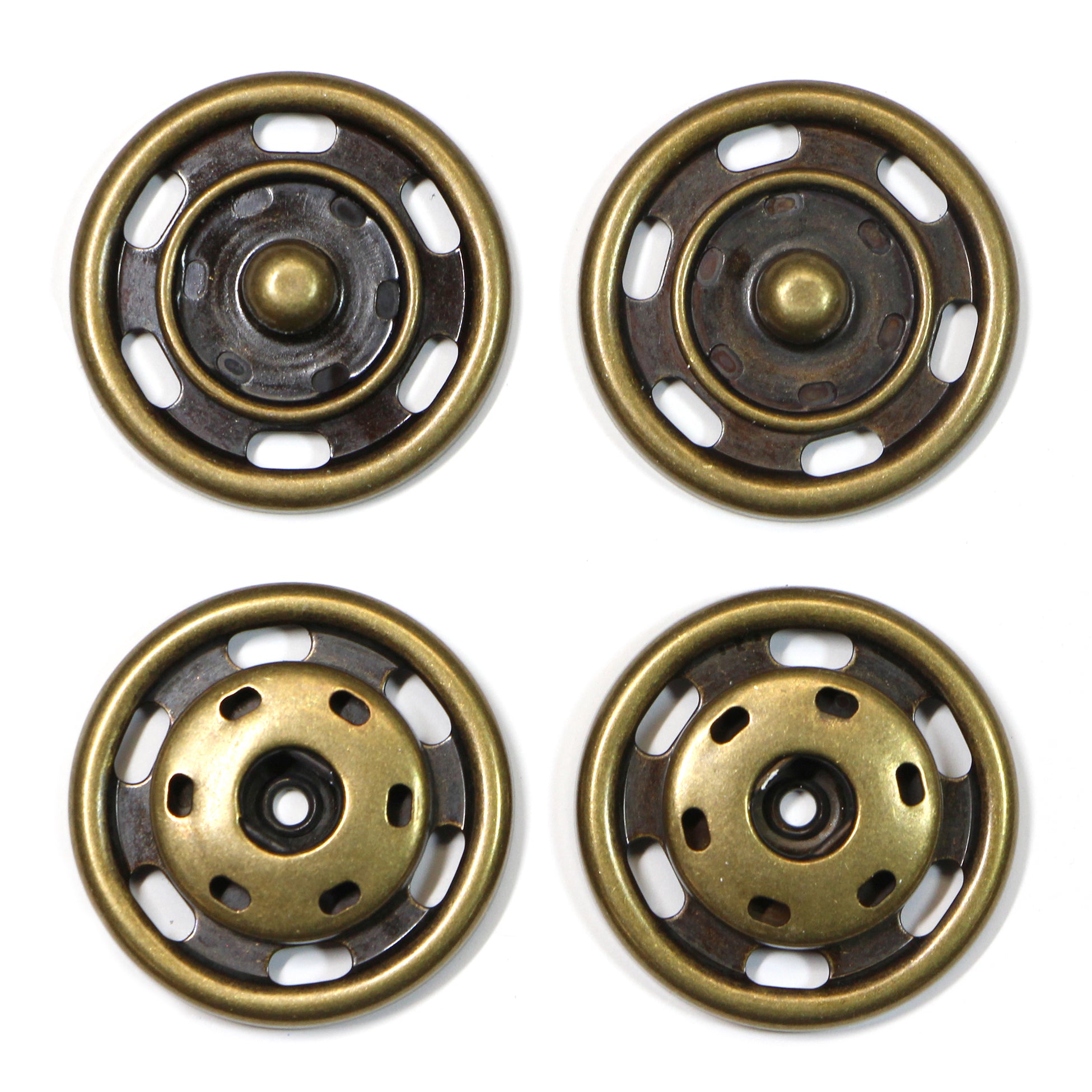 Snap Fasteners - size 30mm ( 1 1⁄8″) - 2 sets
