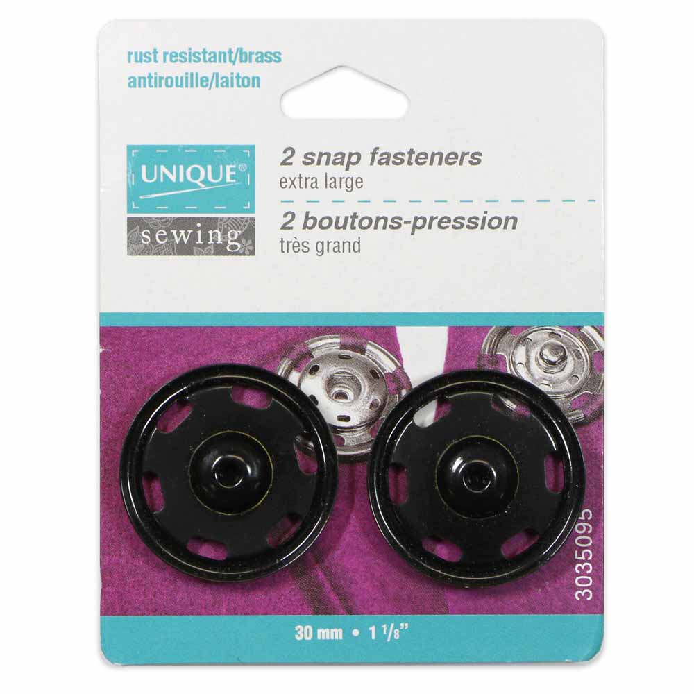 Snap Fasteners - size 30mm ( 1 1⁄8″) - 2 sets