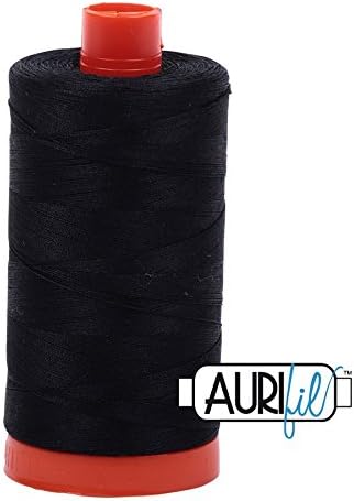 Aurifil Thread #2692 Solid Black