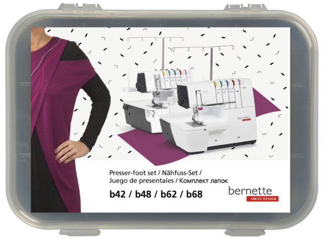 Bernette Serger 8 Pack Presser Foot Set fits b42 / b48 / b62 / b68