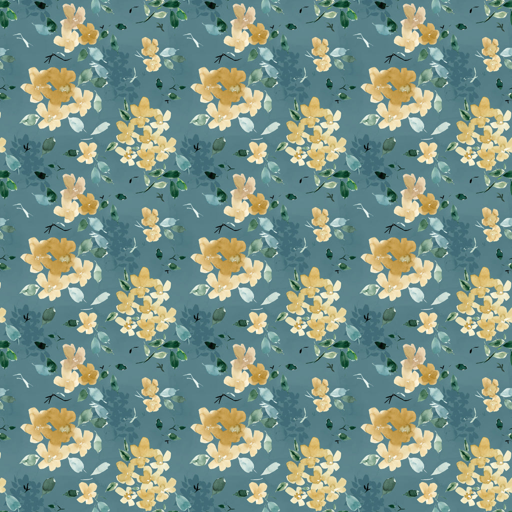 Stephanie Ryan - Golden Hour - Golden Petals Teal