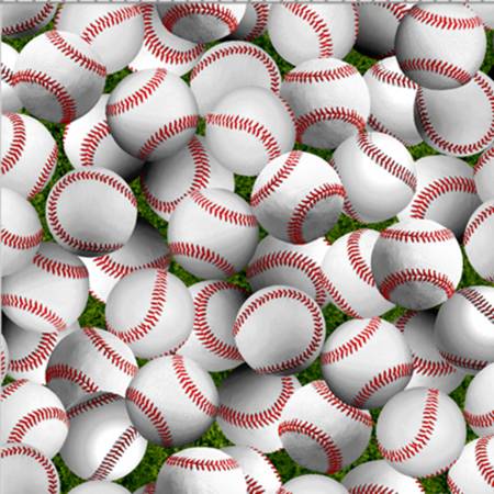 Game Day by Oasis Fabrics - Baseballs