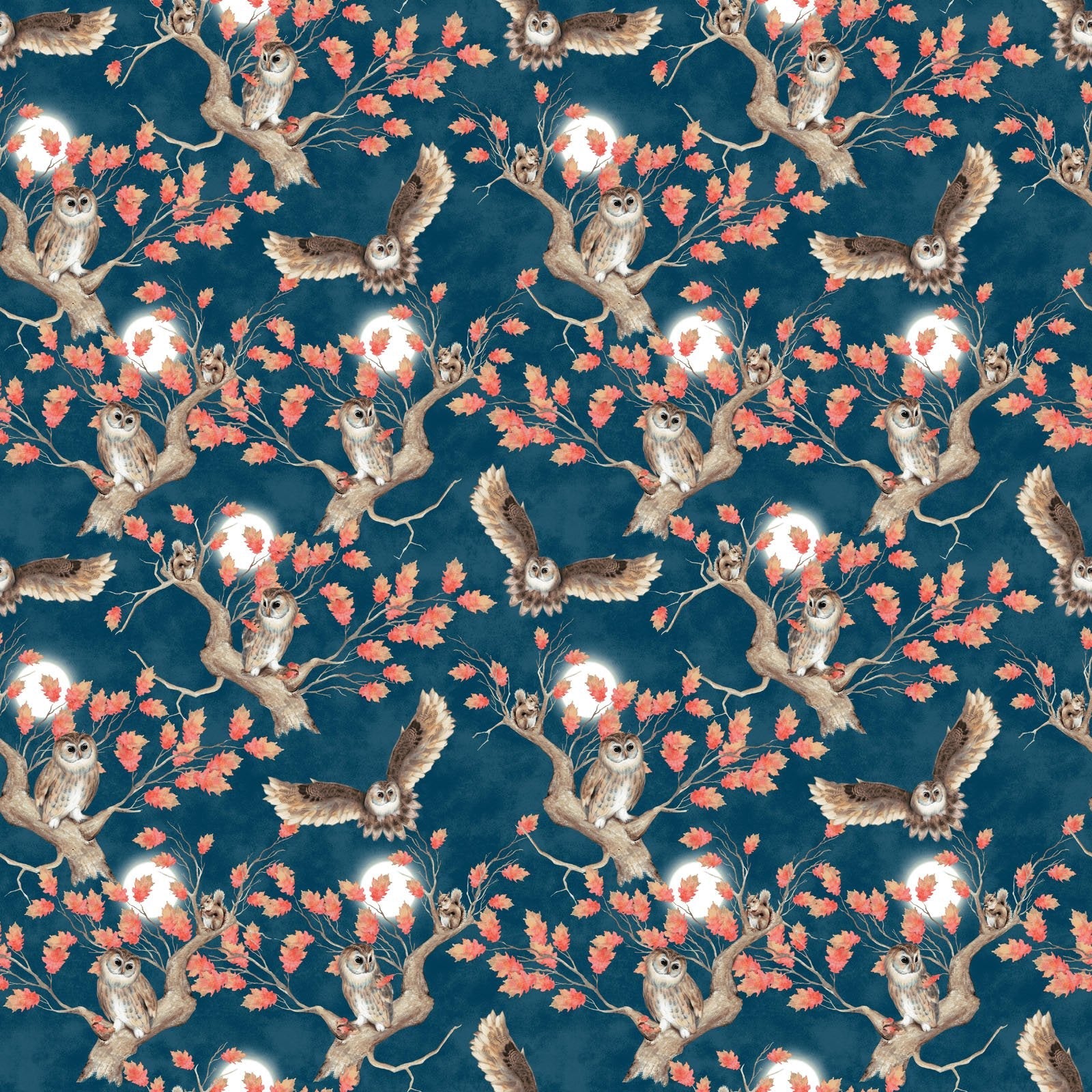 Night Owls by Kathleen Francour - Navy