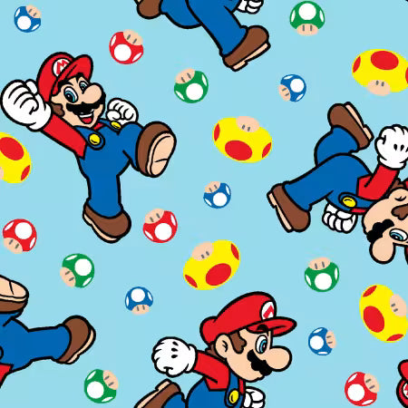 Super Mario Bros. - Mario & Mushroom Toss Blue