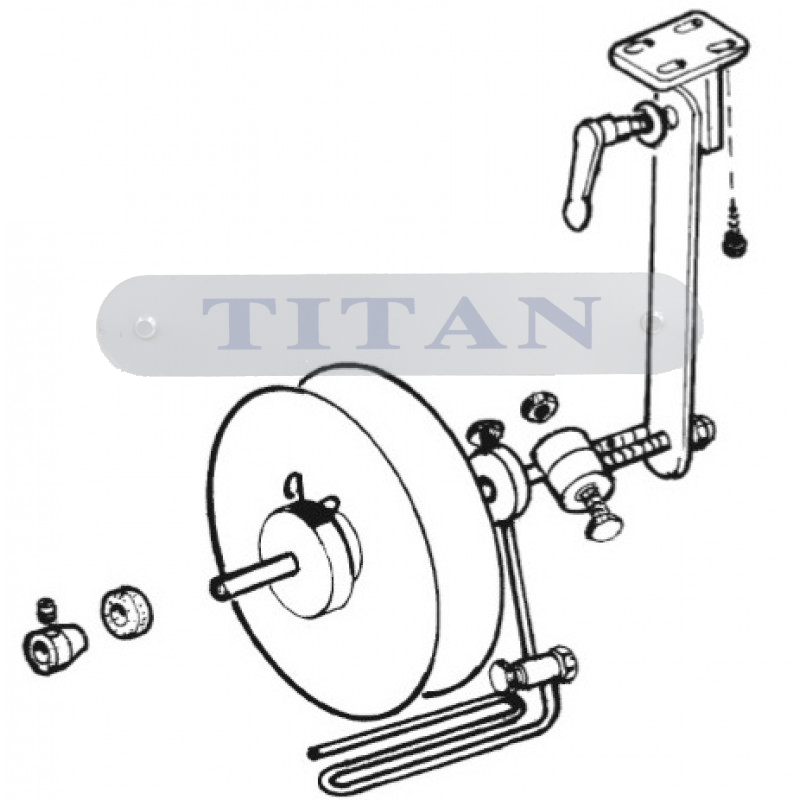 Titan Under table tape roller holder
