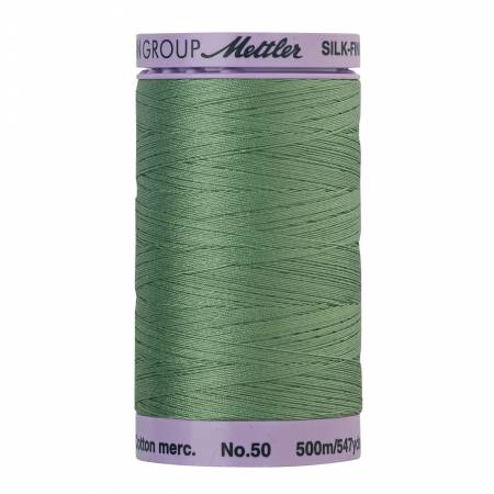 Mettler Silk-Finish 50wt Solid Cotton Thread 547yd/500M Bamboo