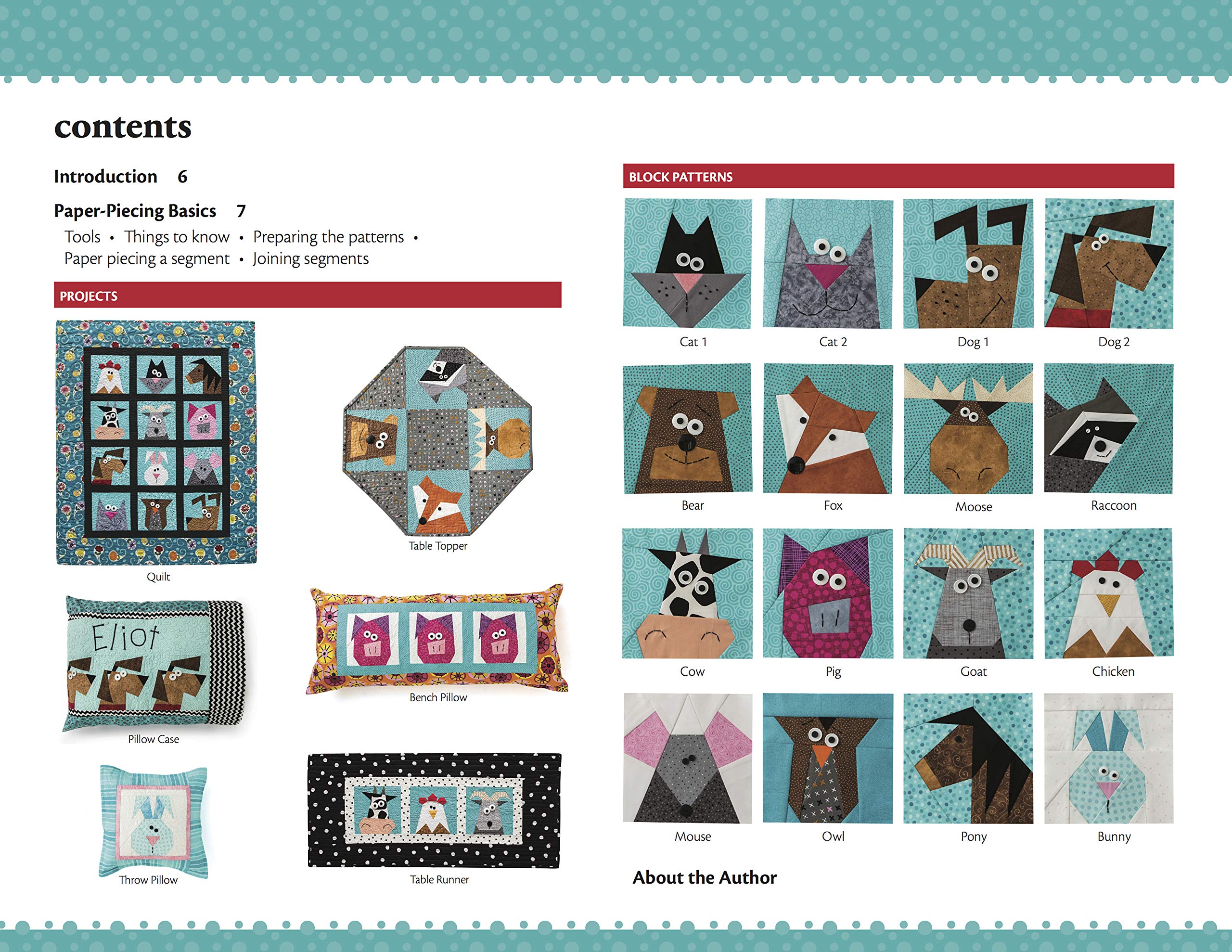 Sew Cute & Clever - Farm & Forest Friends: Mix & Match 16 Paper Pieced blocks & 6 Home Decor Projects