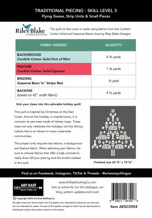 Sandy Claws Quilt Pattern - Art East Quilting Co.