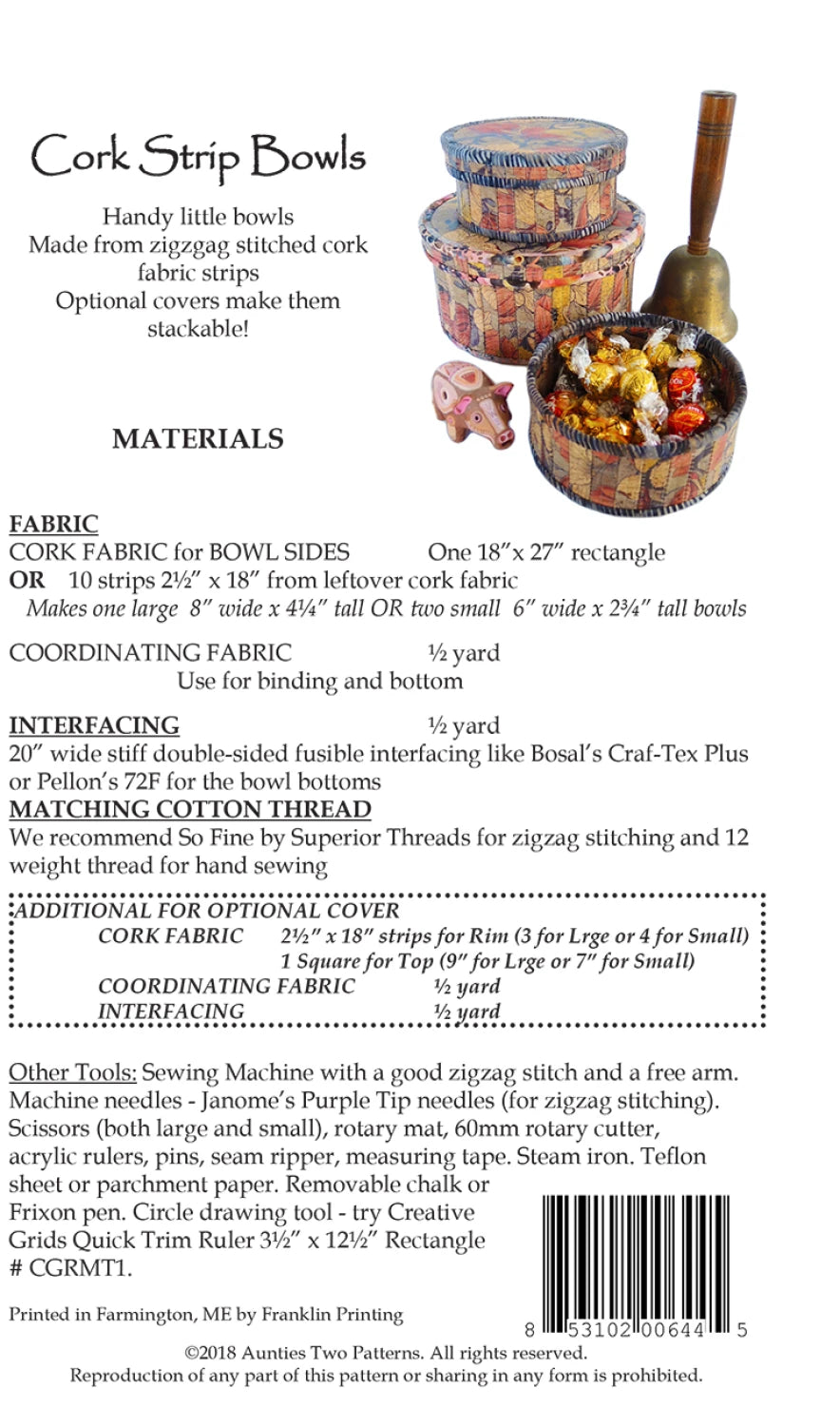 Cork Strip Bowls by Aunties Two