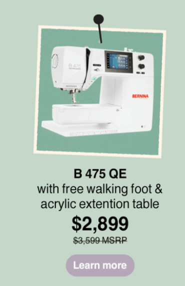 Bernina 475QE Sewing Machine