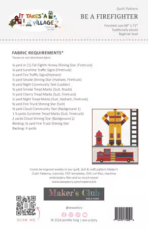 Be a Firefighter Quilt Pattern