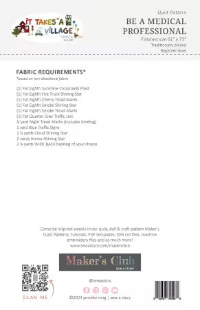 Be a Medical Professional Quilt Pattern