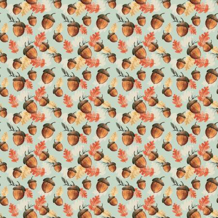 Riley Blake - Shades Of Autumn - Acorns Tea Green - C13473R-TEAGREEN