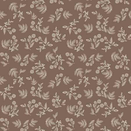 Riley Blake - Shades Of Autumn - Sprigs Brown - C13474R-BROWN
