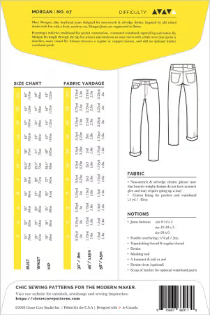 Morgan Boyfriend Jeans by Closet Core Patterns