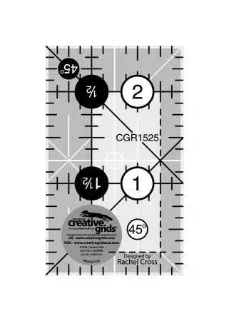 Creative Grids Quilt Ruler 1-1/2in x 2-1/2in Rectangle