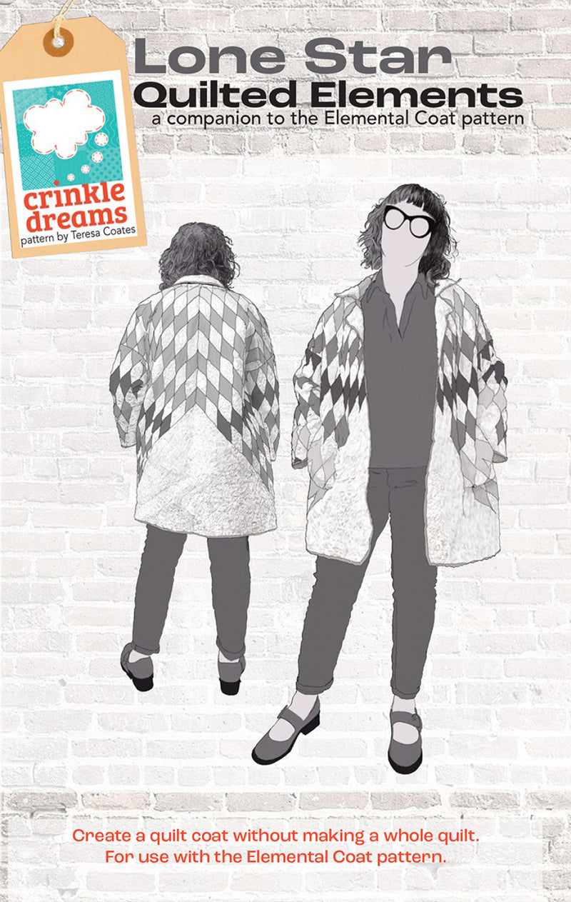 Crinkle Dreams Lone Star Quilted Coat - A Companion to the Elemental Coat Pattern