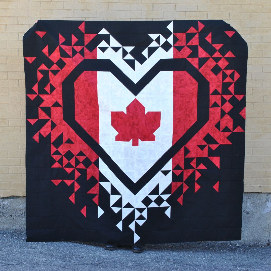 Exploding Heart of Canada Quilt Kit