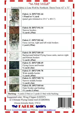 In the Wild Quilt Pattern