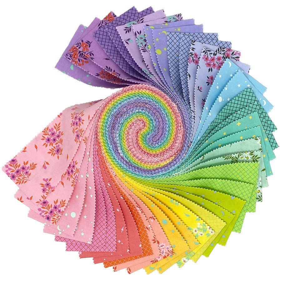 Tula Pink - Full Moon Forest II - 2.5 inch strip roll 40 pcs