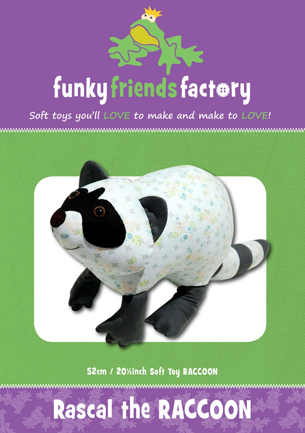Rascal the Raccoon Pattern by Funky Friends Factory