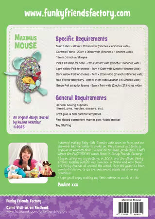 Maximus Mouse Pattern by Funky Friends Factory