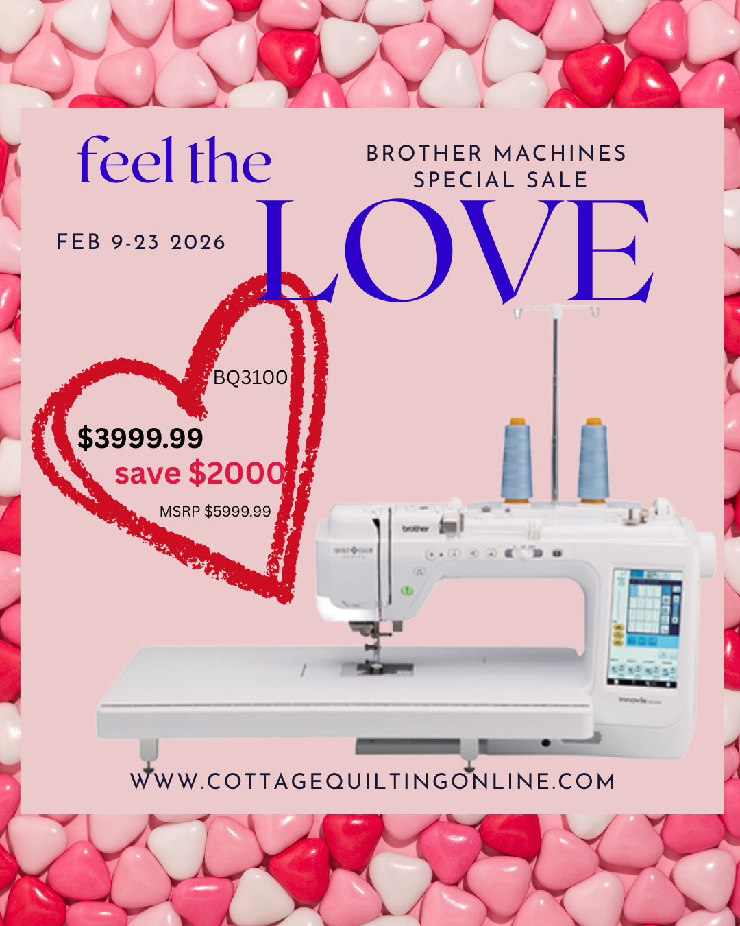 Brother - BQ3100 - The Achiever –Sewing & Quilting Machine