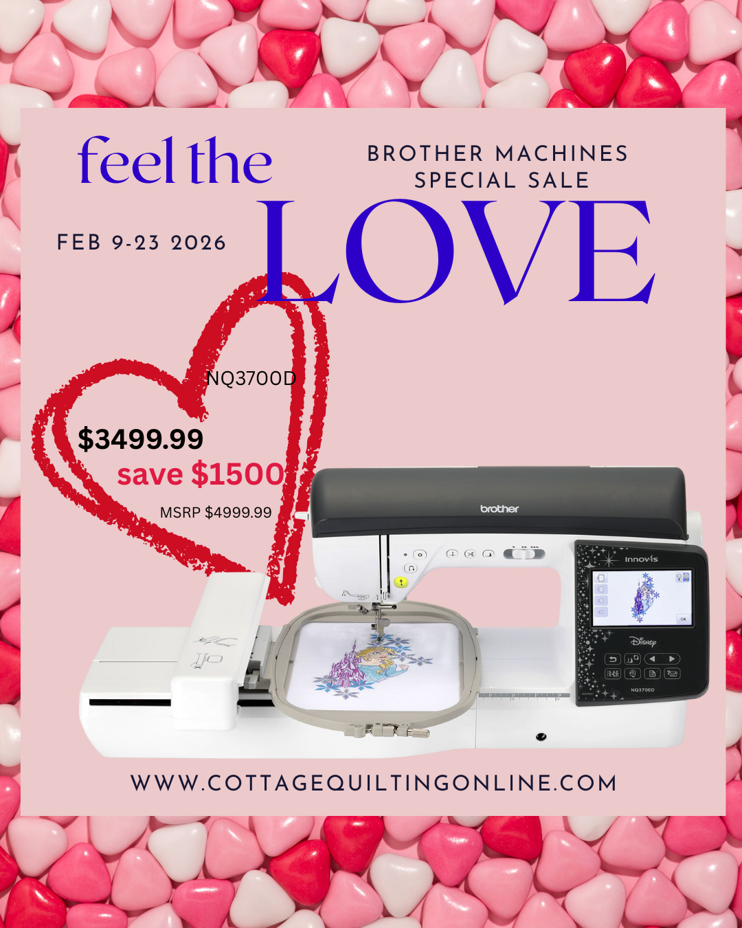 Brother - NQ3700D - The Fashionista 2 Sewing, Quilting & Embroidery Machine