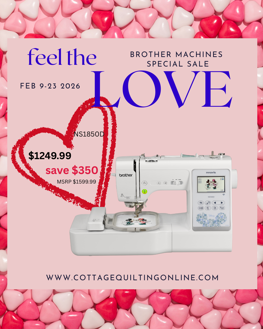 Brother - NS1850D - Sewing & Embroidery Machine