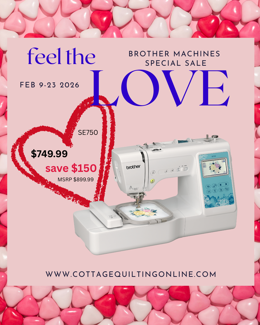 Brother - SE750 - Sewing & Embroidery Machine