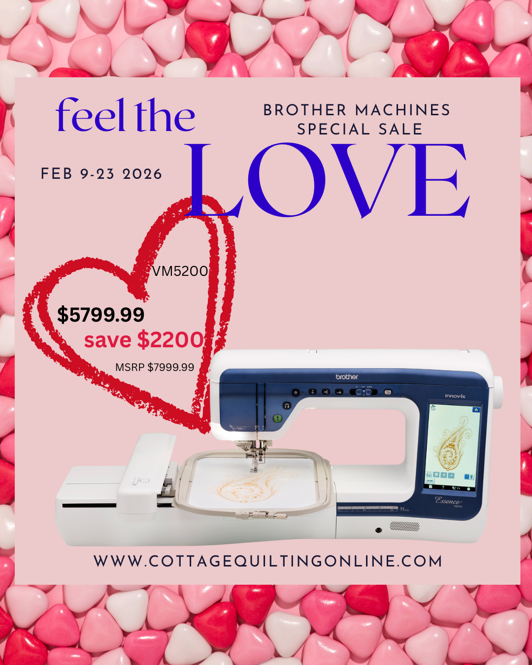 Brother - VM5200 - Essence Sewing, Quilting & Embroidery Machine