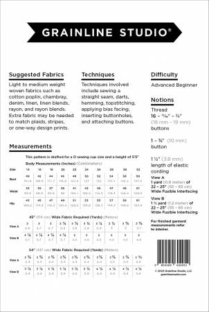 Austin Dress by Grainline Studio - Sizes 14 - 32