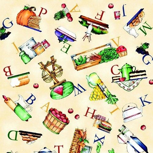 Hungry Animal Alphabet - Ecru Alphabet Food Toss